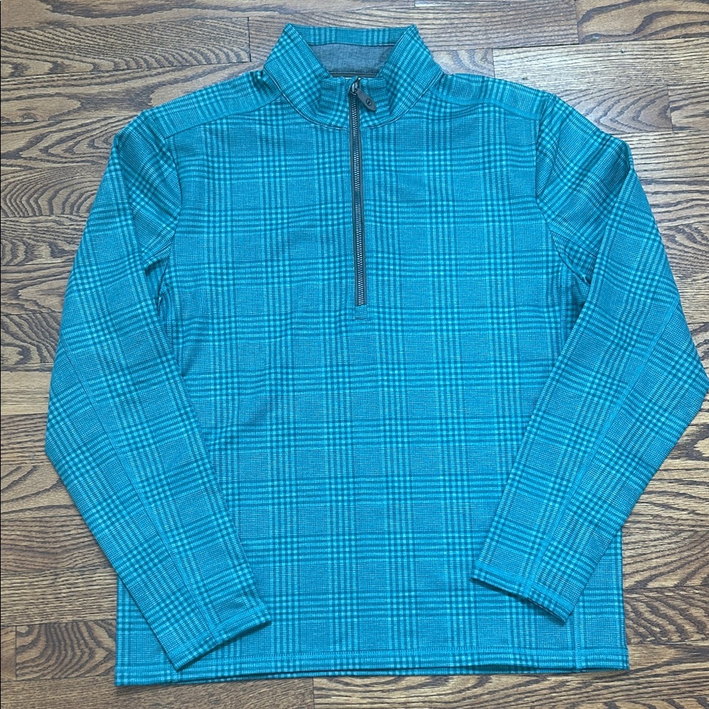 Vineyard Vines Jim Nantz Green Plaid 3/4 zip